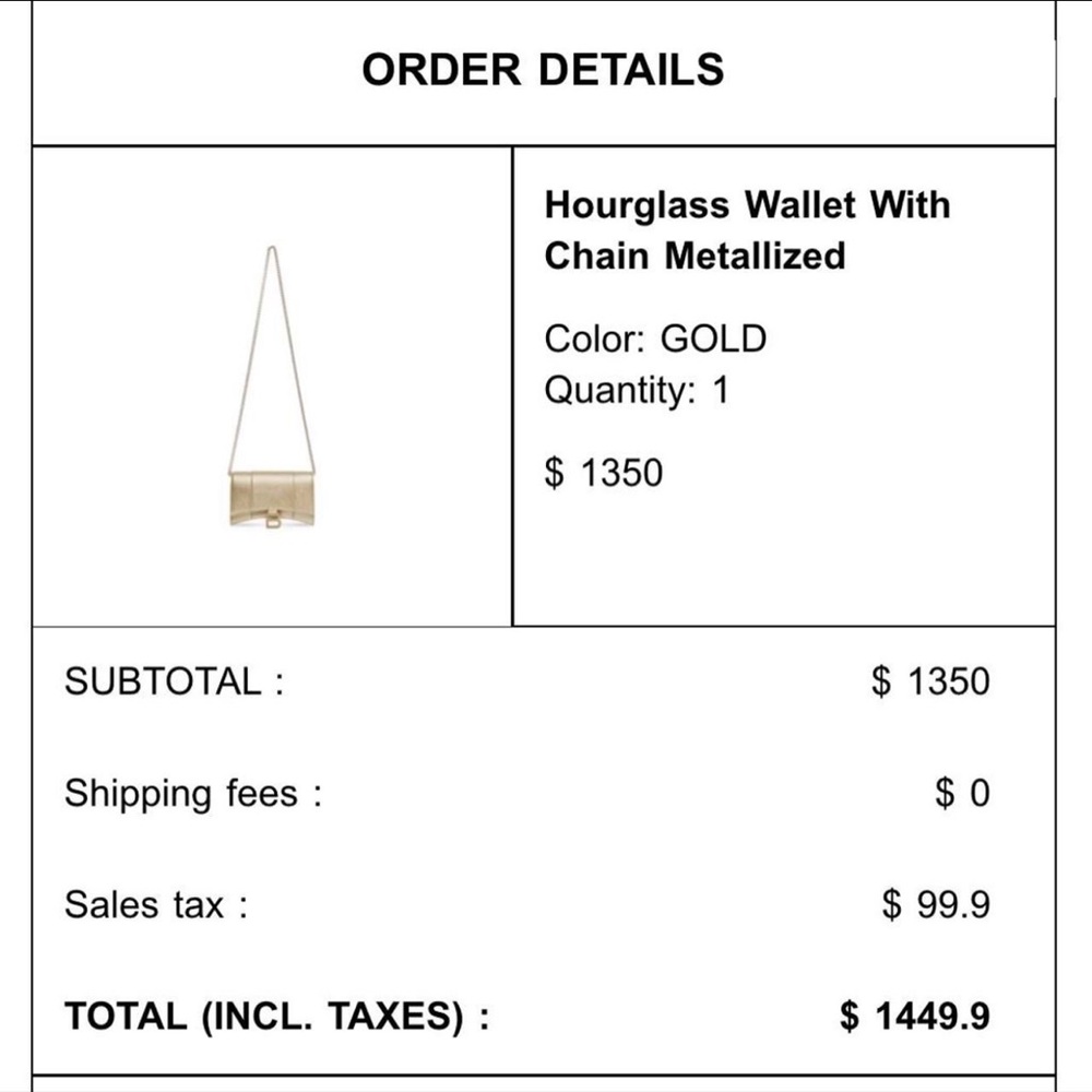 Balenciaga Gold Women's Bag - Picture 5 of 5